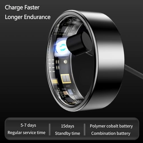 NFC Smart Ring - 24/7 Heart Rate Monitor IP68 Swimproof