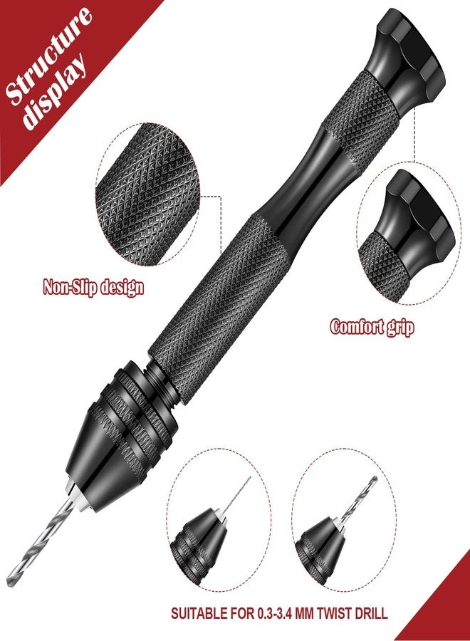 Hand Drill Bits Set - 95 Pieces + Pin Vise - 1 + Micro Twist and PCB Mini Drill Bits - 94 Pieces