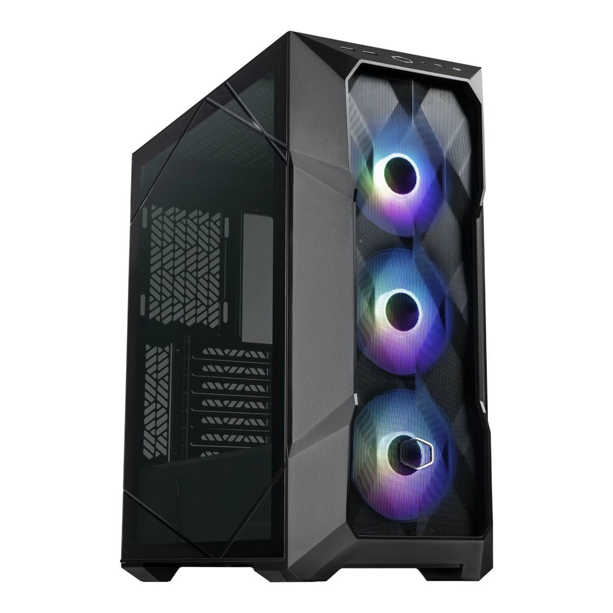 TD500 Mesh - Fully tempered glass side panel Mid-tower PC case