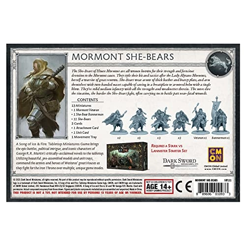 A Song of Ice and Fire Tabletop Miniatures Game: Mormont She-Bears Unit Box