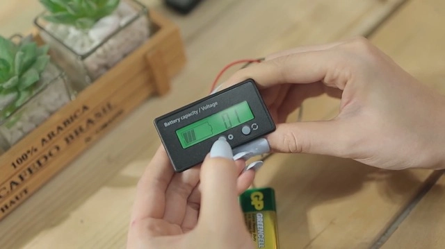Battery Capacity Voltage Meter - 12V-84V LCD Alarm
