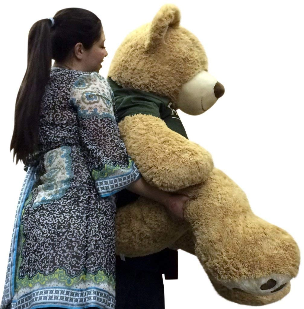 Army Bear Teddy Bear - Jumbo Brown