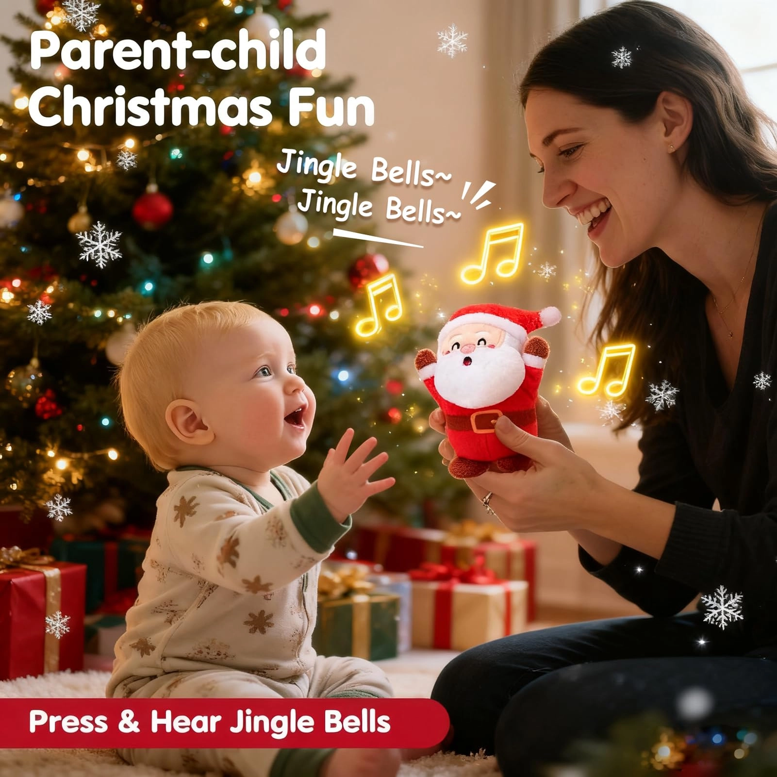 Musical & Sensory Plush Toy Set - 6-36 MONTHS Polyester Christmas 7