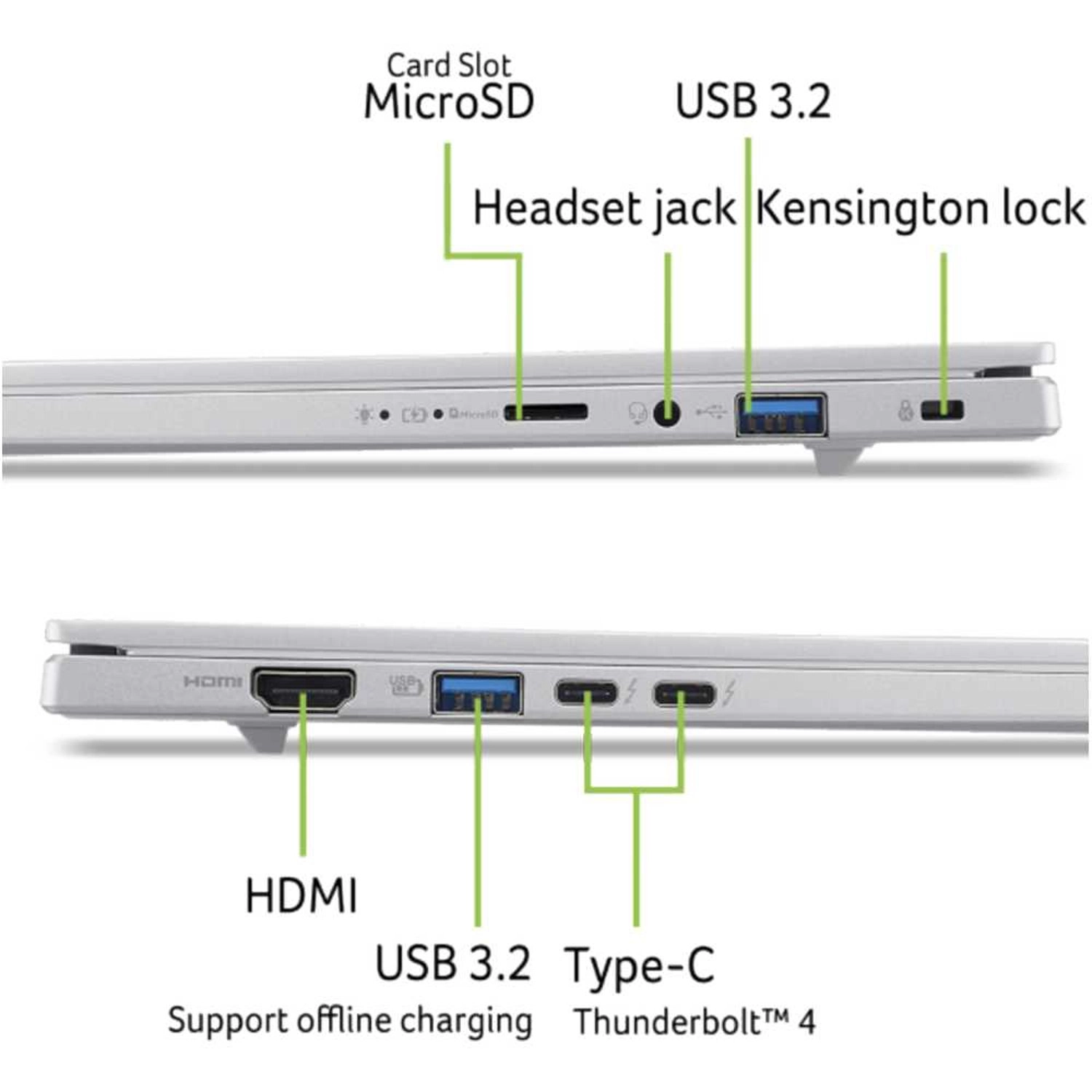Aspire AI NX.JNQEM.002 - 14'' Core Ultra 7-256V 16GB DDR5 1TB SSD