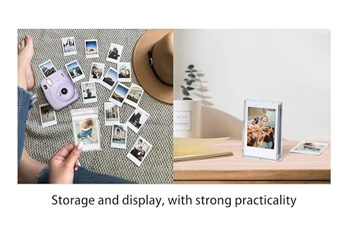 3 inch Photo Organiser - Compatible with Fuji Instax photos Mini12/11/Mini9/8+/ 8/90/70/26/25 / Mini 7s imager, Instax Share SP-2 / SP-1 printers, Polaroid Mint Instant Print / Snap / Snap Touch / PIC-300 imager / ZIP Printer, HP pinion printer / Kodak Mini SHOT / Printomatic imager / Kodak Mini / Mini 2 HD printer