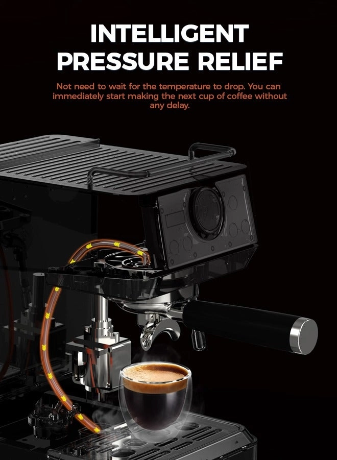 20Bar Espresso Machine - 1.3L Double Boilers One-Touch