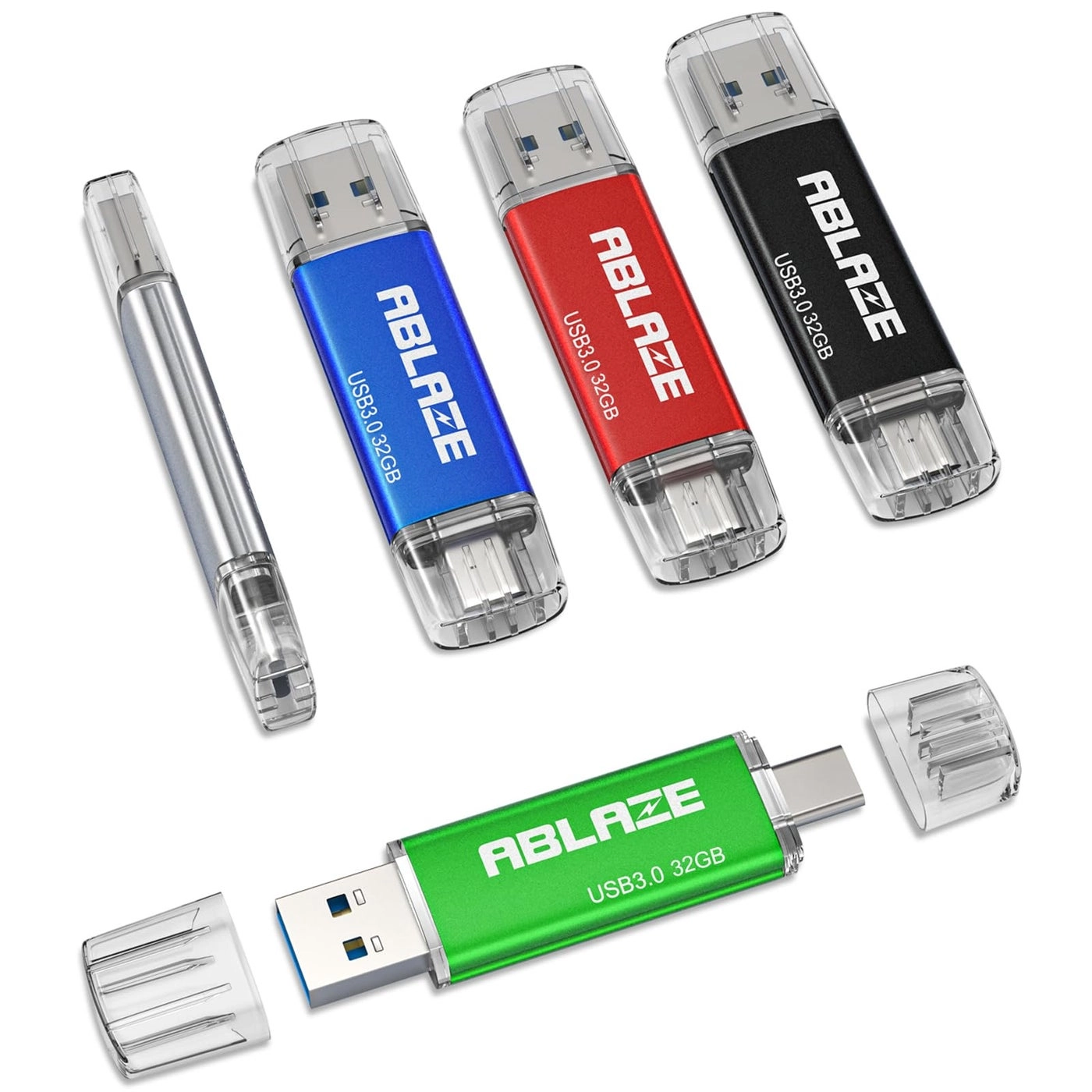 Ablaze Type C Flash Drive - USB 3.0 Pack 32GB