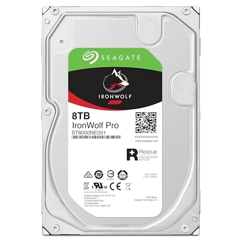 IronWolf Pro 3.5" 7200rpm 128MB SATA 6Gb/s (ST8000NE001) - 8TB