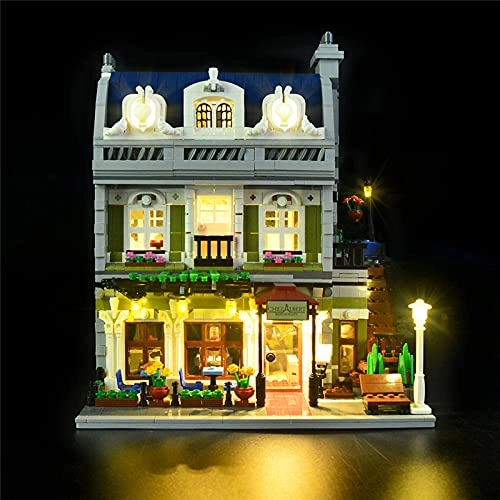 HZQM-TOYS LED Light Kit - Plastic 4.5-5V for LEGO Creator Expert Parisian Restaurant 10243