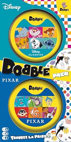 Dobble: Disney and Pixar Super Pack - Card Game (French)