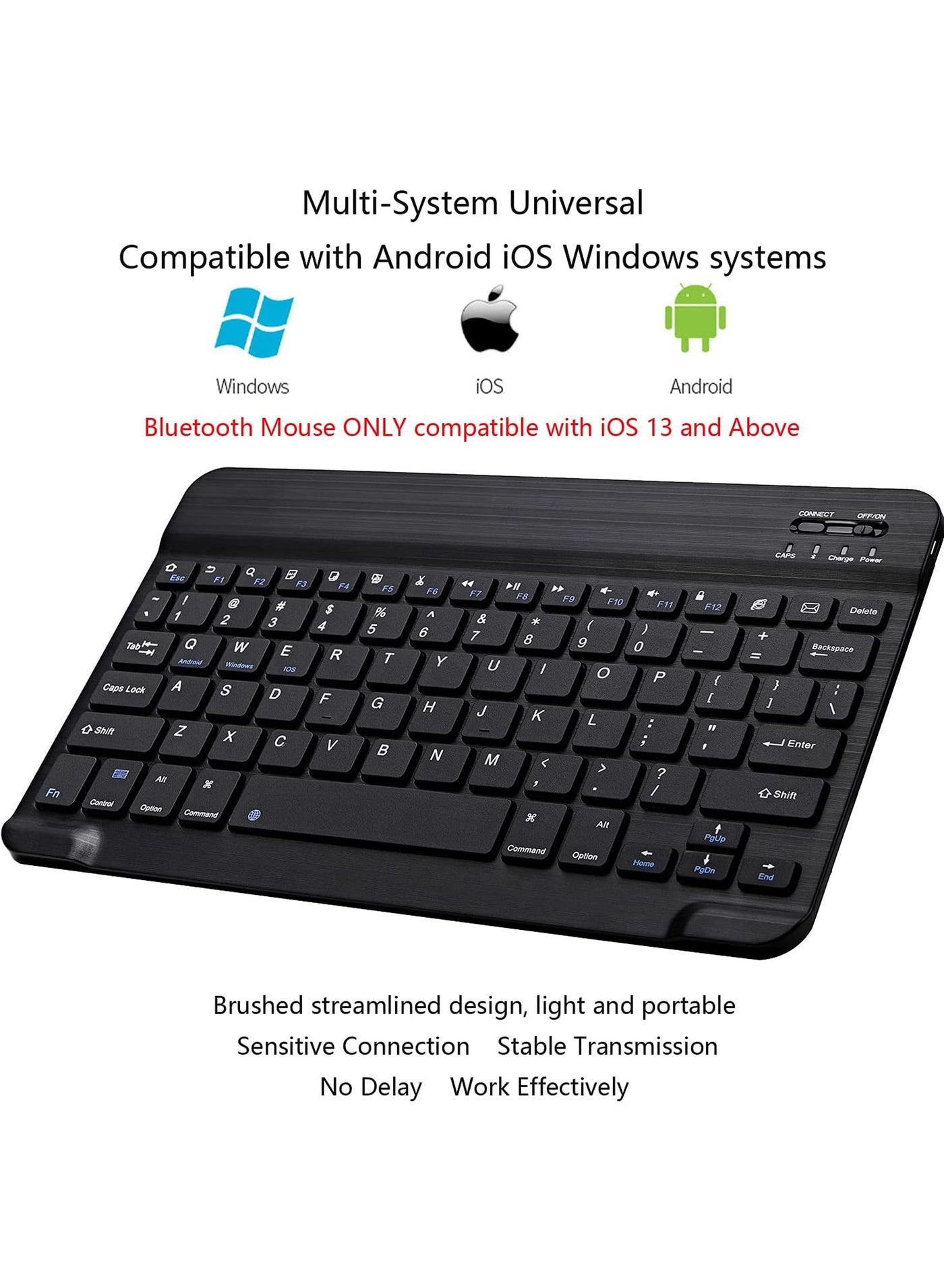 Bluetooth Keyboard and Mouse Combo