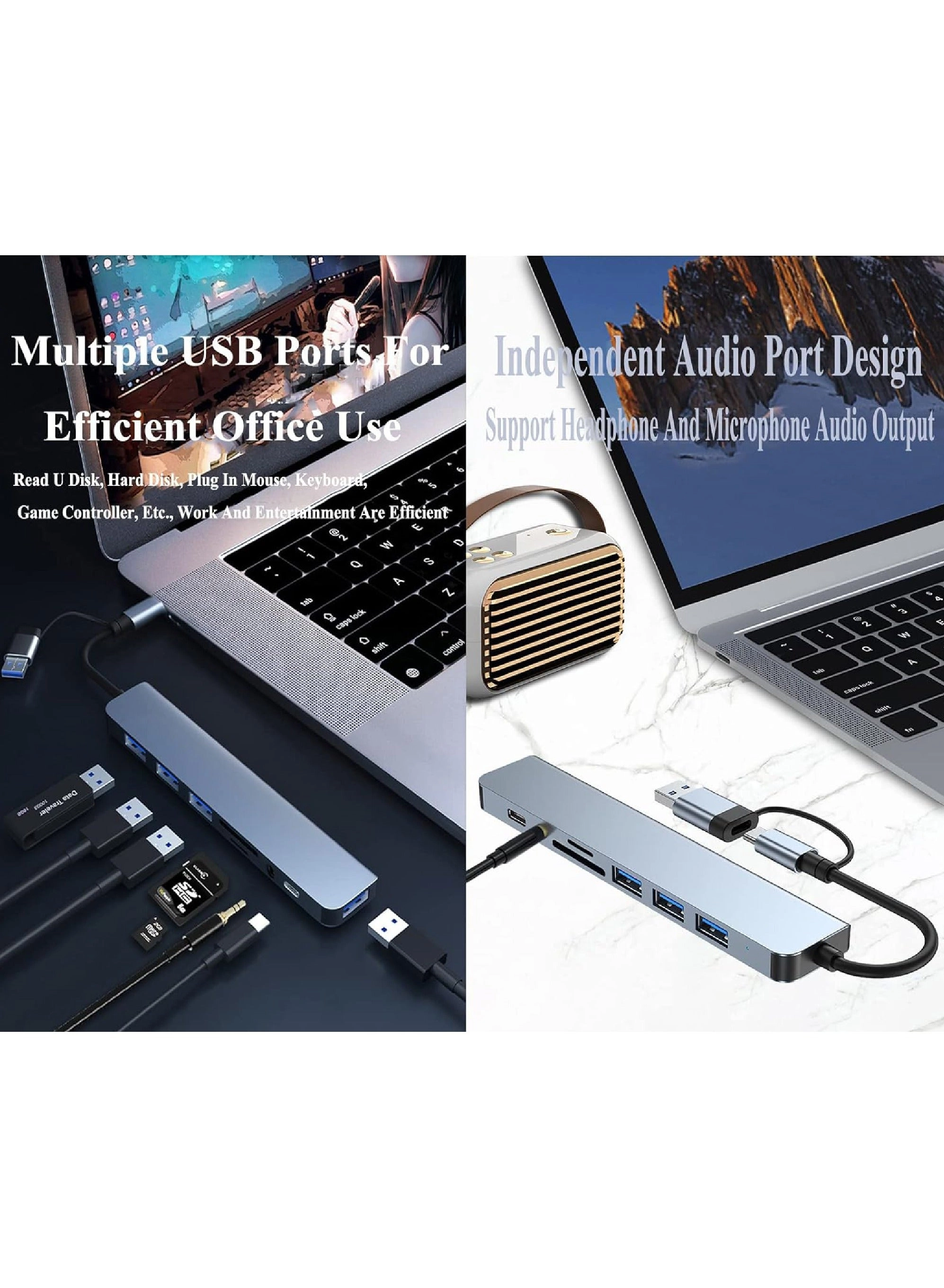 USB C Hub USB-A to USB-C