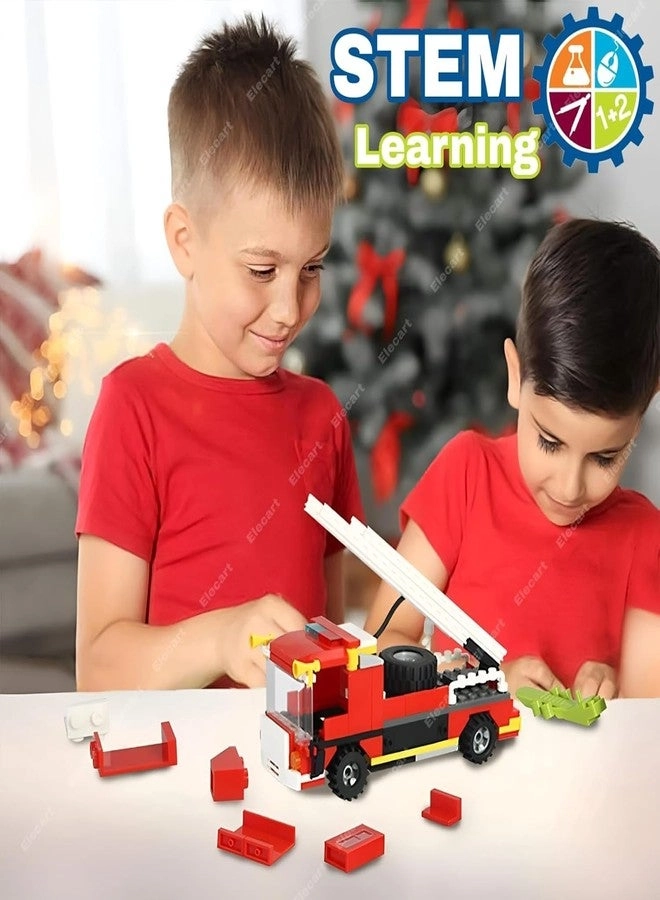 City Fire Ladder Truck - 2-in-1 Fire Engine Rescue Vehicle