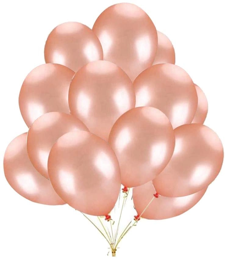 Party Time Trading LLC 3.2G Metallic Chrome Latex Balloon - 40Pcs Wedding Birthday Party Baby Shower Gender Revealdecoration