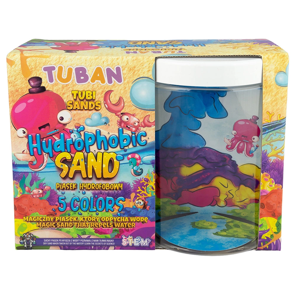 Hydrophobic Sand - Set 5 Colors With Aquarium