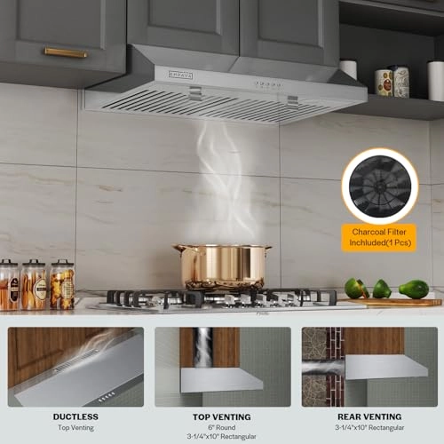 Ductless/Ducted Range Hood - 300 CFM 30 Inch