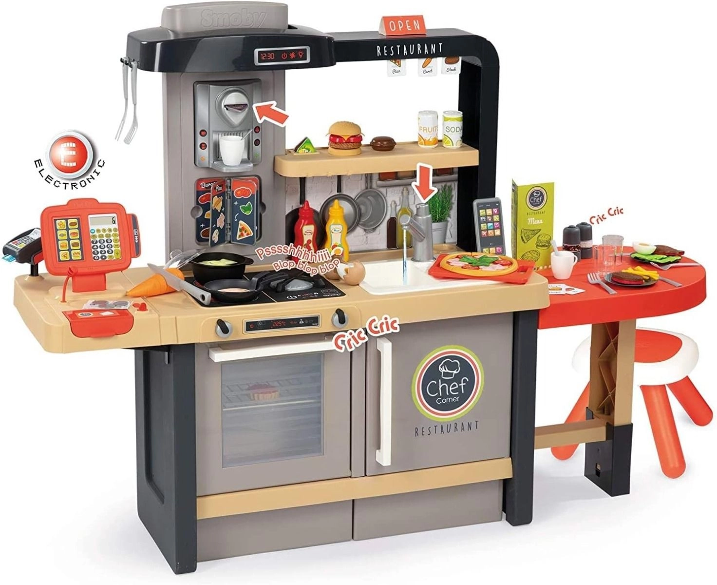 Smoby Chef Corner Restaurant Playset - 70 pcs (sim-7600312307)