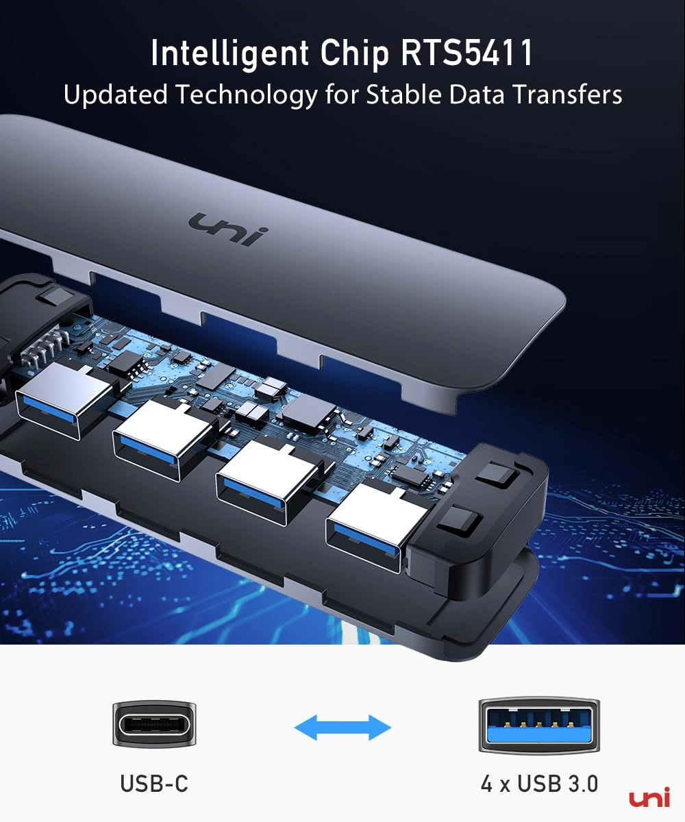 USB C to USB Hub Multiport Adapter