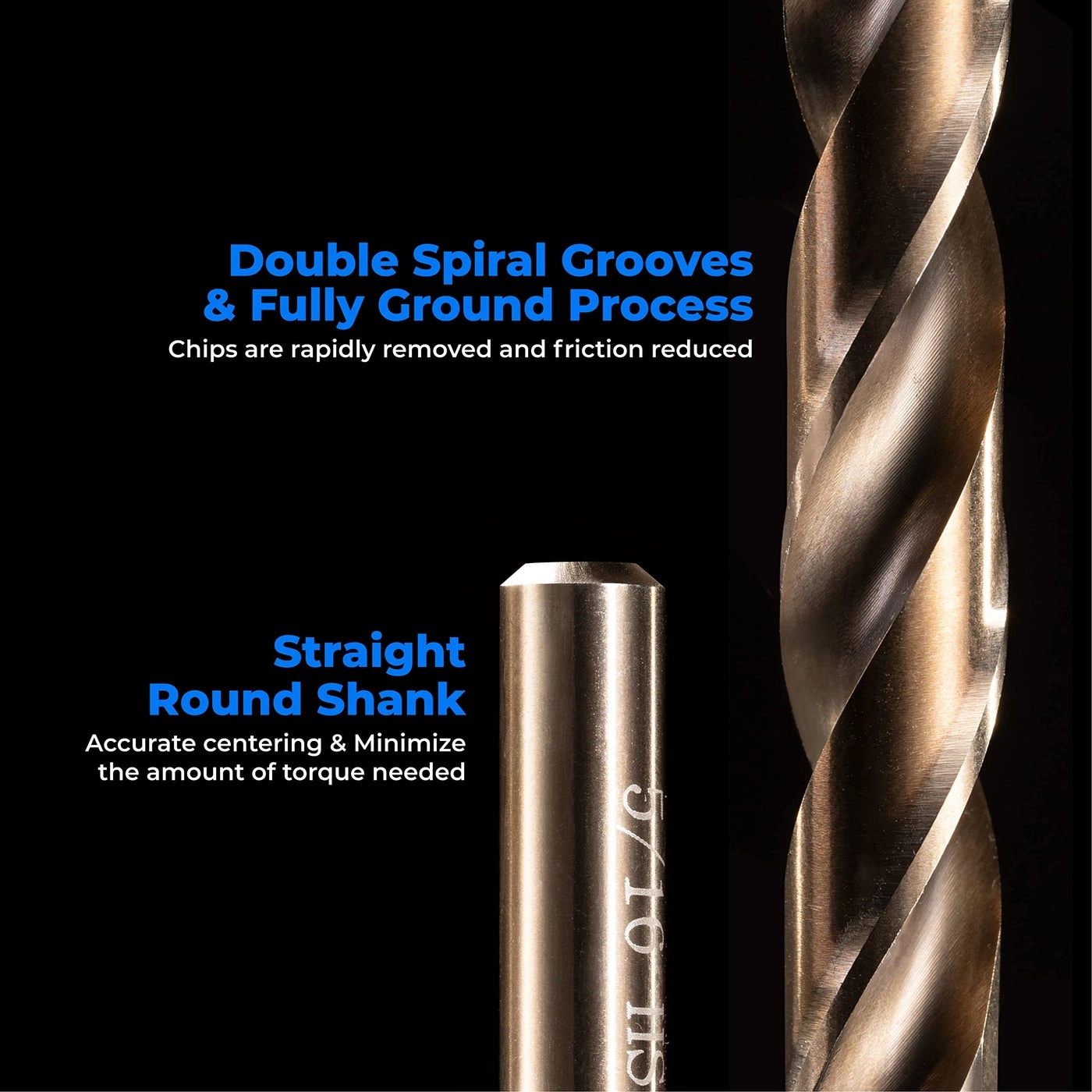 Cobalt Drill Bit - 10 Pcs 1/4"