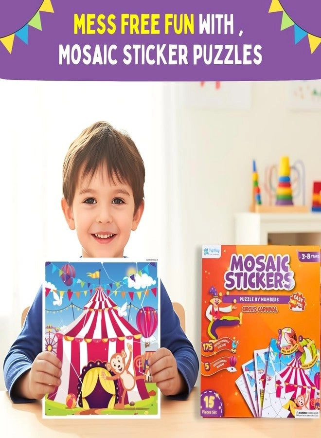 Mosaic Sticker Art Kit - 175+ Reusable Stickers