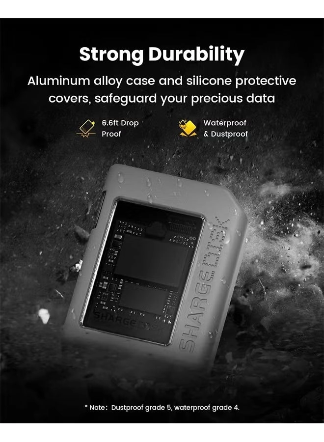 Disk M.2 NVMe SSD Enclosure - 10Gbps USB C 3.2 Gen2 NVMe Size 2230 SSDs