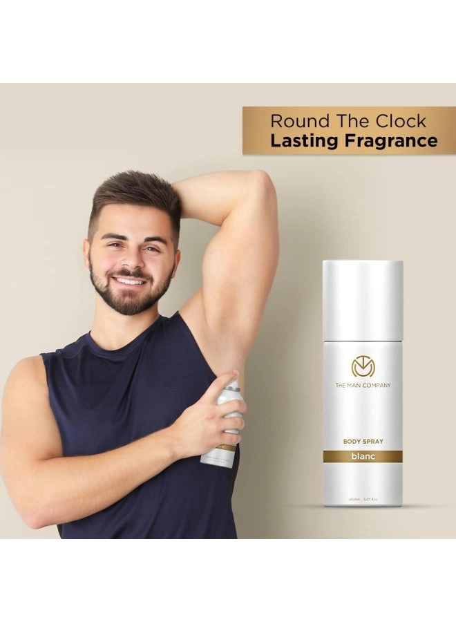 Deodorant for Men - Blanc, Fire, Night & Oud 150ml*4 Gift Set