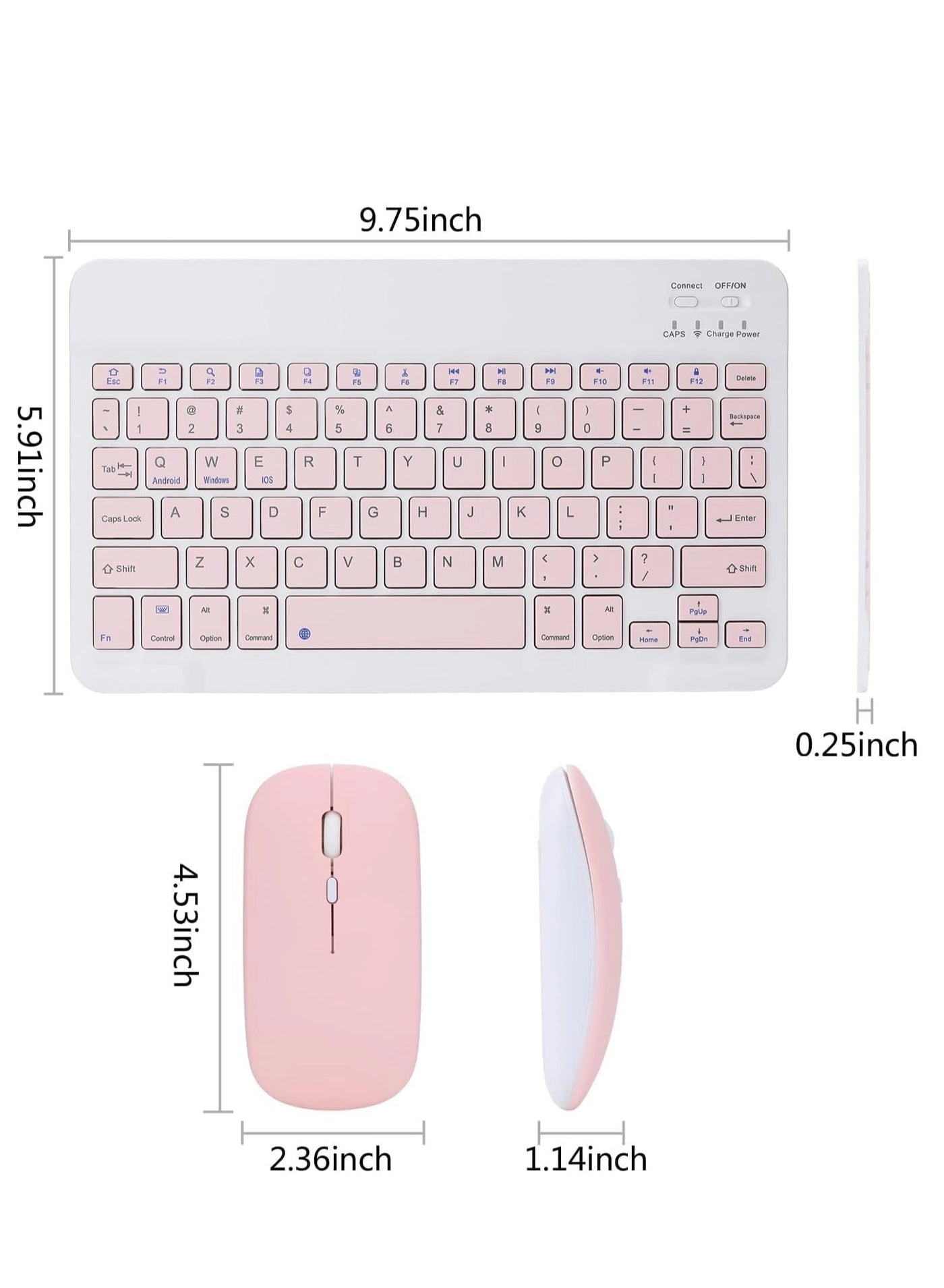 Keyboard and Mouse Combo - US Wireless