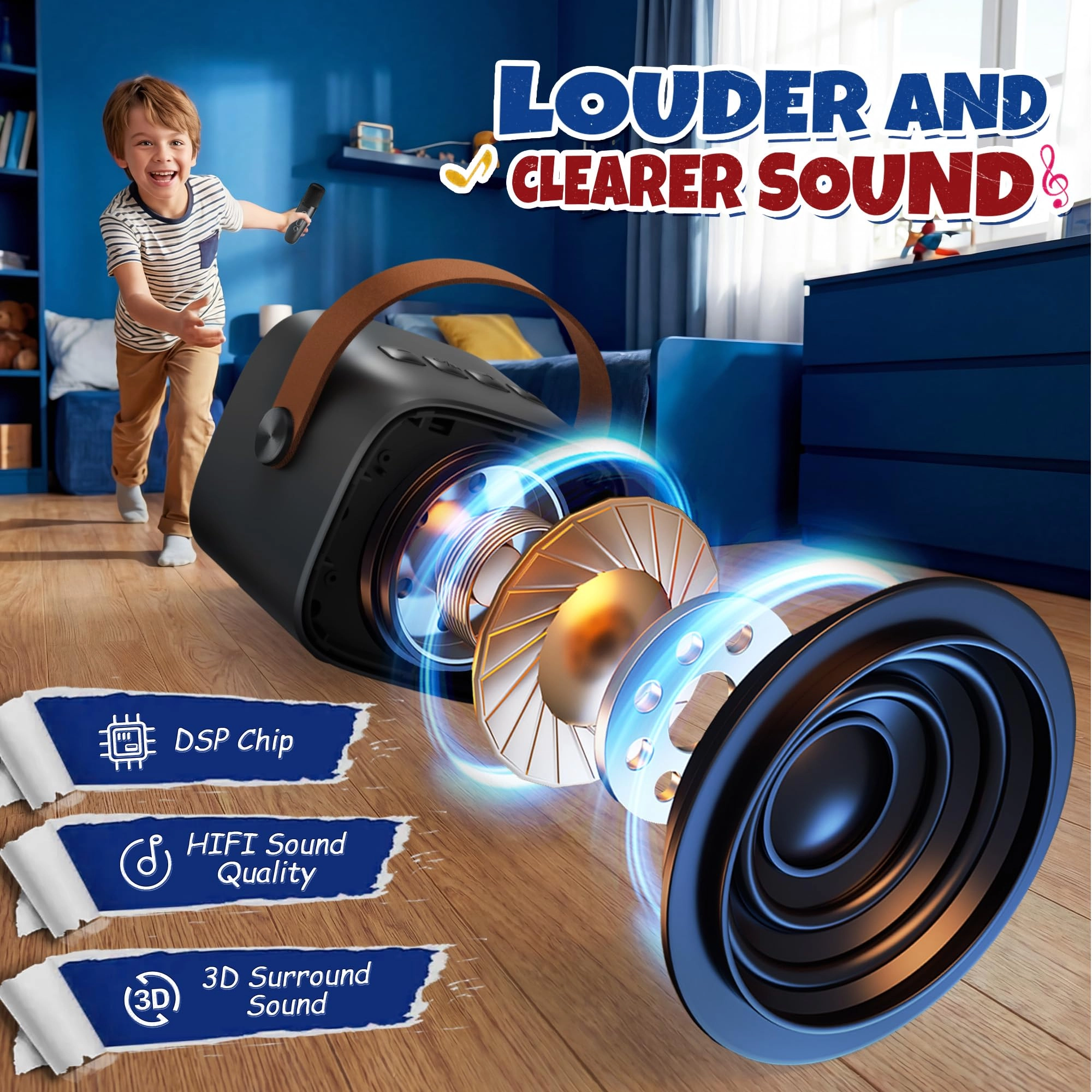 Karaoke Machine - 2 Wireless Microphones