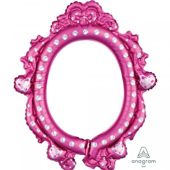 Party Zone G20 Disney Princess Photo Frame Foil Balloon - 63 cm Length x 53 cm Width