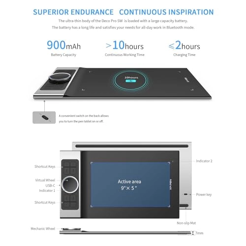 Drawing Tablet - 254x153mm 8192