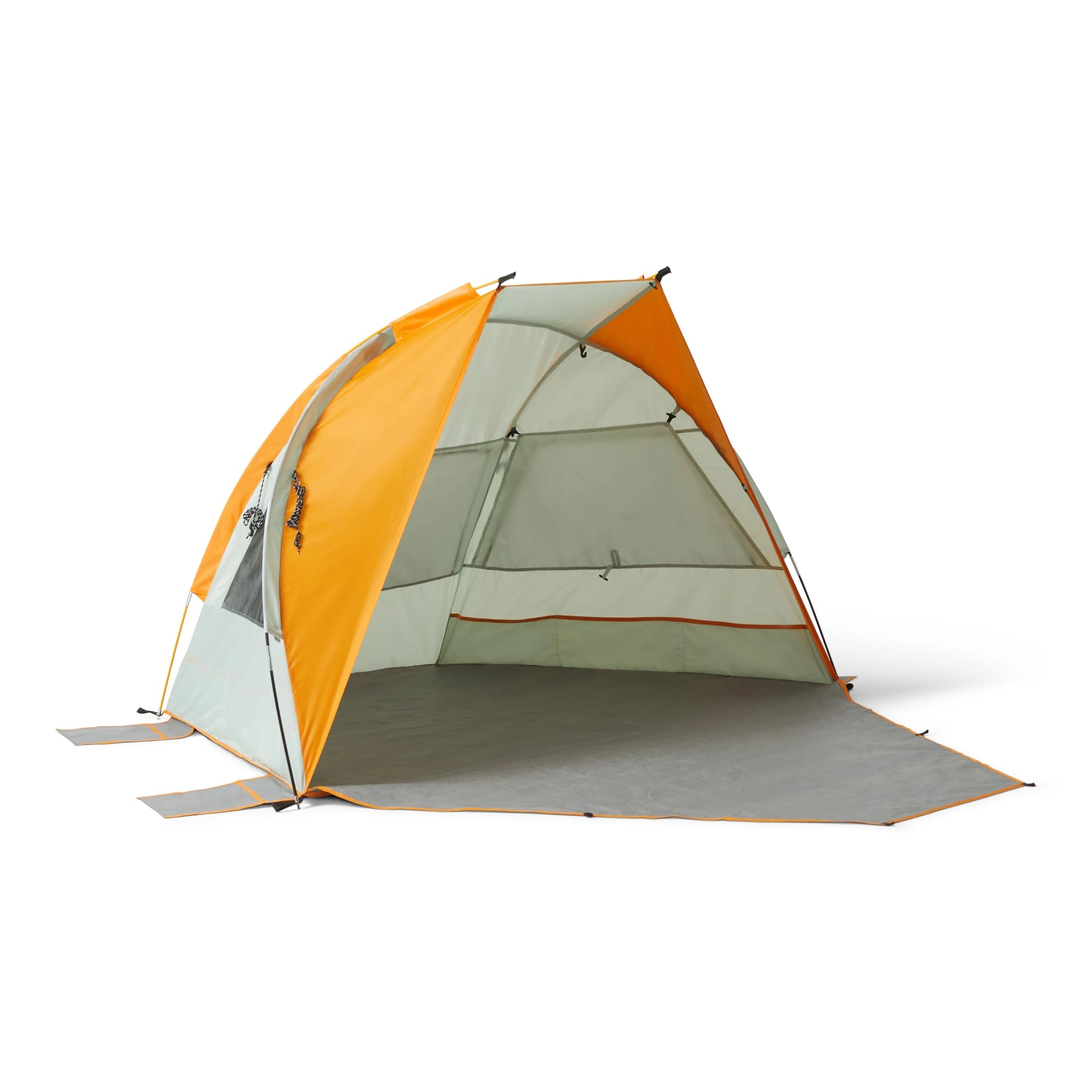 Amazon Camping Sun Shelters - 7 x 4 x 4 feet Gray and Orange UPF50+