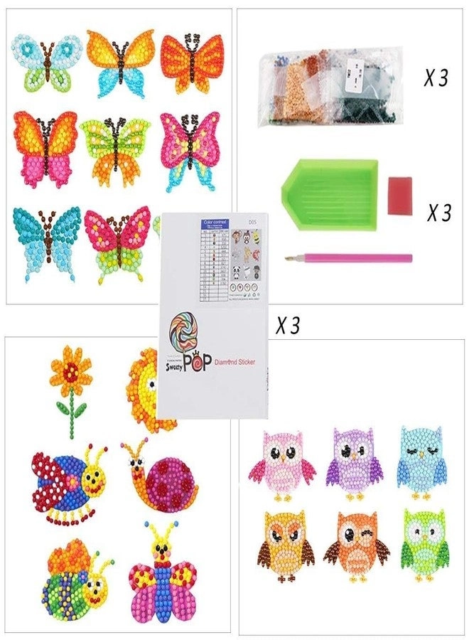 Colorful Animal Diamond Art Stickers