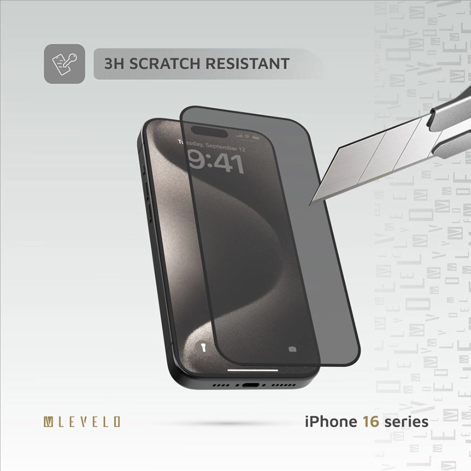 Privacy Silicone Aluminum Glass Screen Protector for iPhone 16 Pro Max