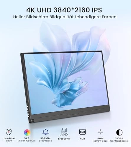 Portable Monitor - 15.6INCH 15 Inches 3840x2160