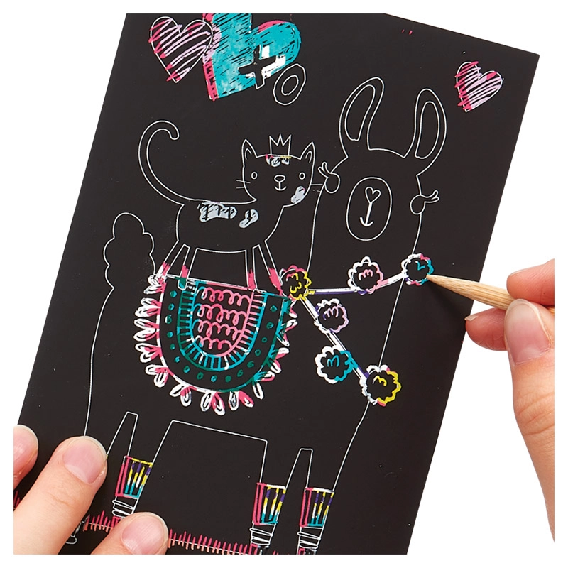 Mini Scratch & Scribble Art Kit - 7 pcs