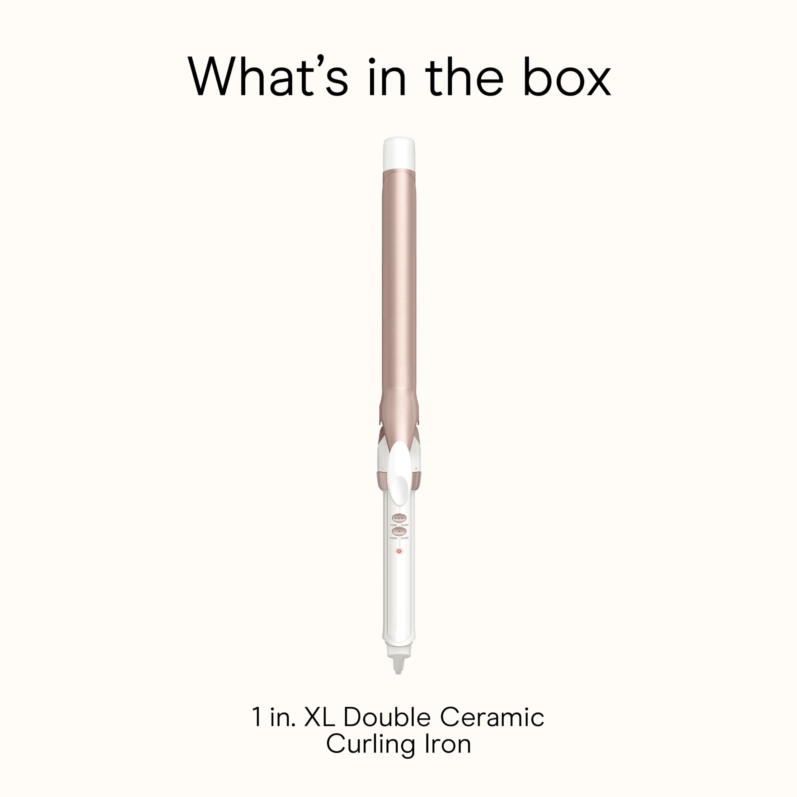 Double Ceramic Curling Iron - 1-Inch