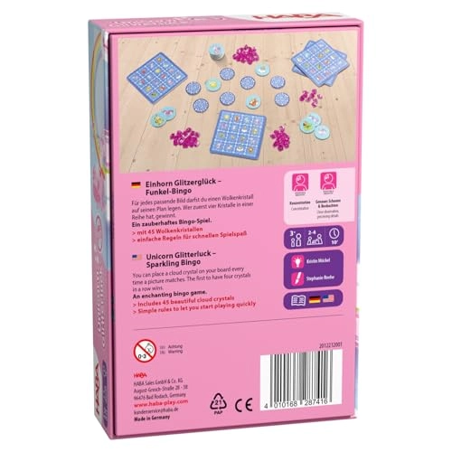 HABA Einhorn Glitzerglück - Funkelbingo - 3 years+