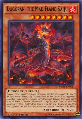 Yu-Gi-Oh! Dogoran, The Mad Flame Kaiju MP16-EN098 - 1st Edition