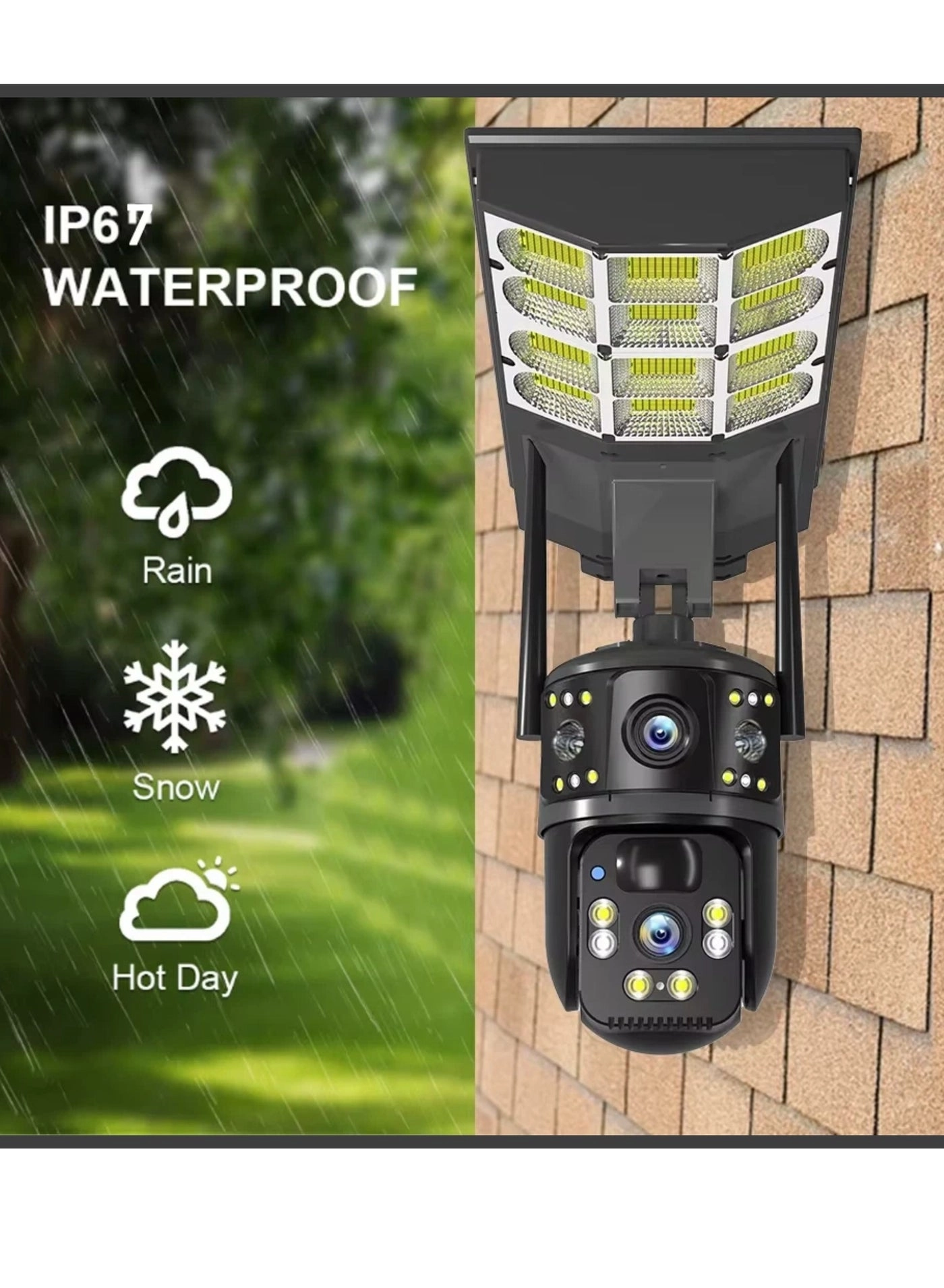 Solar Camera with Streetlight