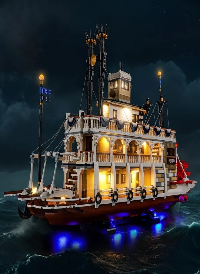 Brickshining LED Lighting Compatible with Lego River Steamboat 21356 - Light Kit
