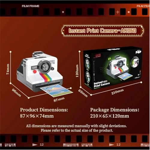 Instant Print Camera + Retro Turntable + Vintage Film Projector + Arcade Gaming Cabinet