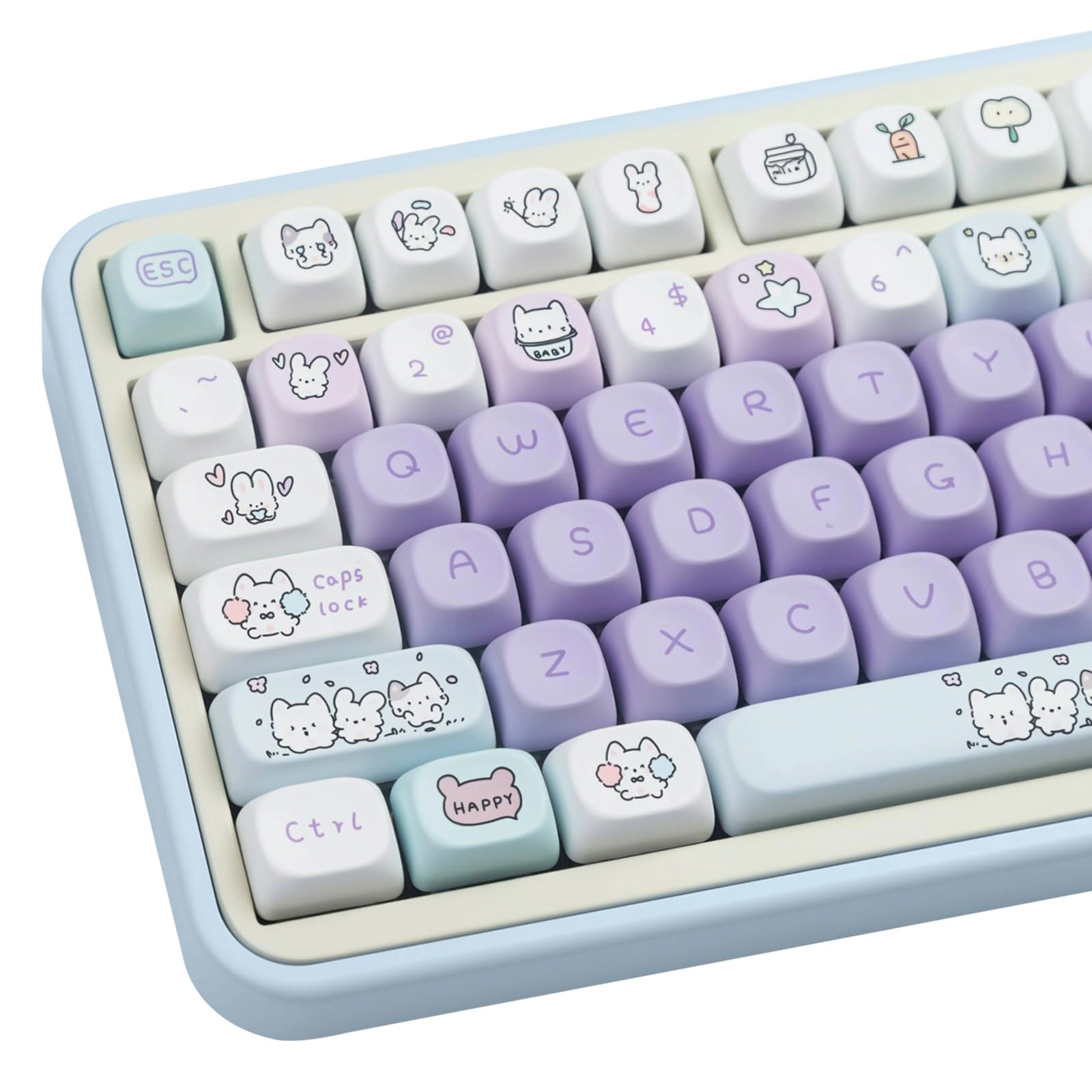 COOMICKEY Cute Buppy Keycaps - 140-key