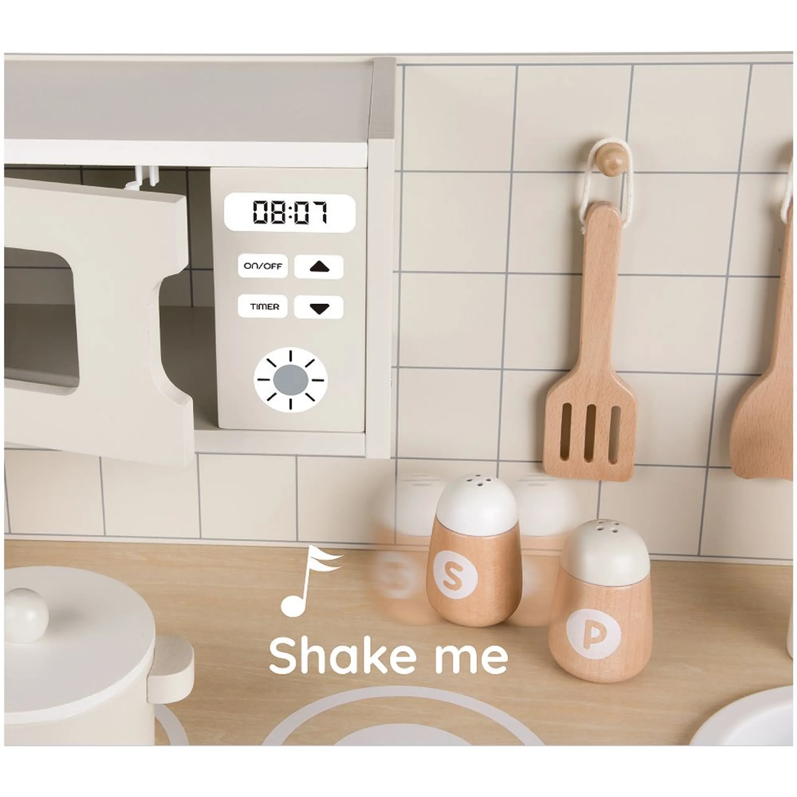 Elite Chefs Wooden Play Kitchen - 11 pcs (30284065-CIHL-50623)