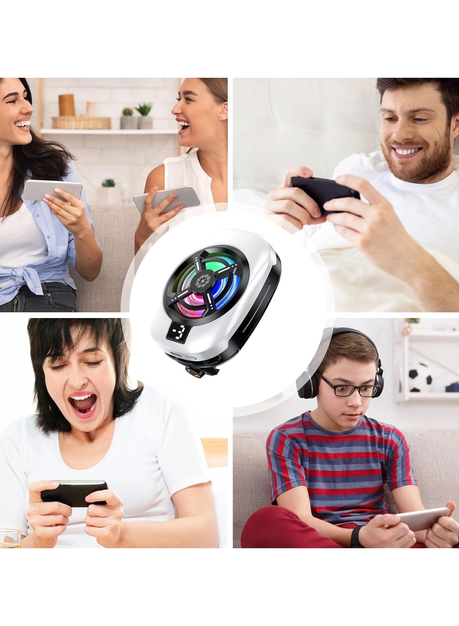 Mobile Cooler - Back Clip 3-Speed for iPhone & Android