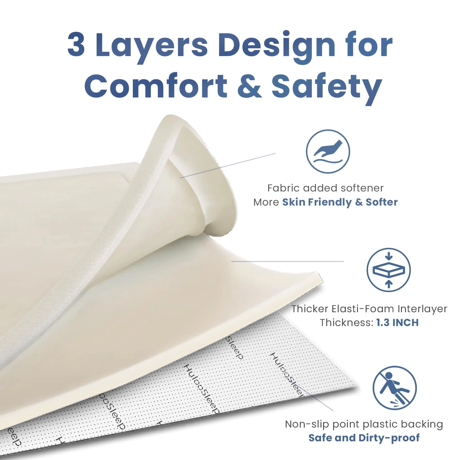 Baby Activity Play Mat - 79"x118" 1.3" Thick Cream