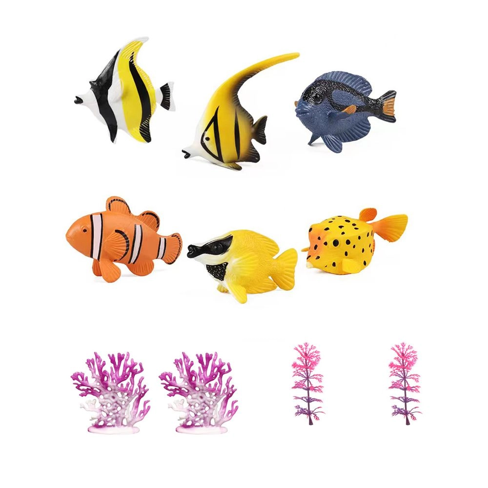 Galaxy Toys Tropical Fish Toy Set (34212842-KZ956_024E) 10 pcs