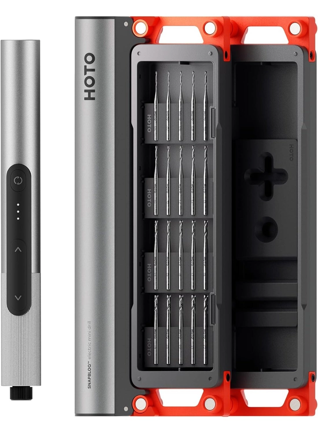HOTO SNAPBLOQ Electric Mini Drill - USB-C rechargeable 3-Speed 20 Drill Bits