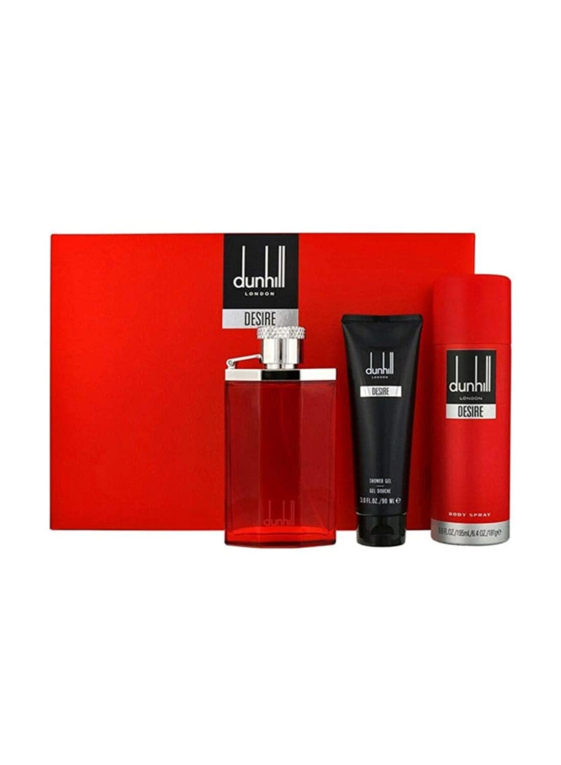 Alfred Dunhill Desire Red Eau de Toilette - 100ml + Shower Gel - 90ml + BODY SPRAY - 195ml