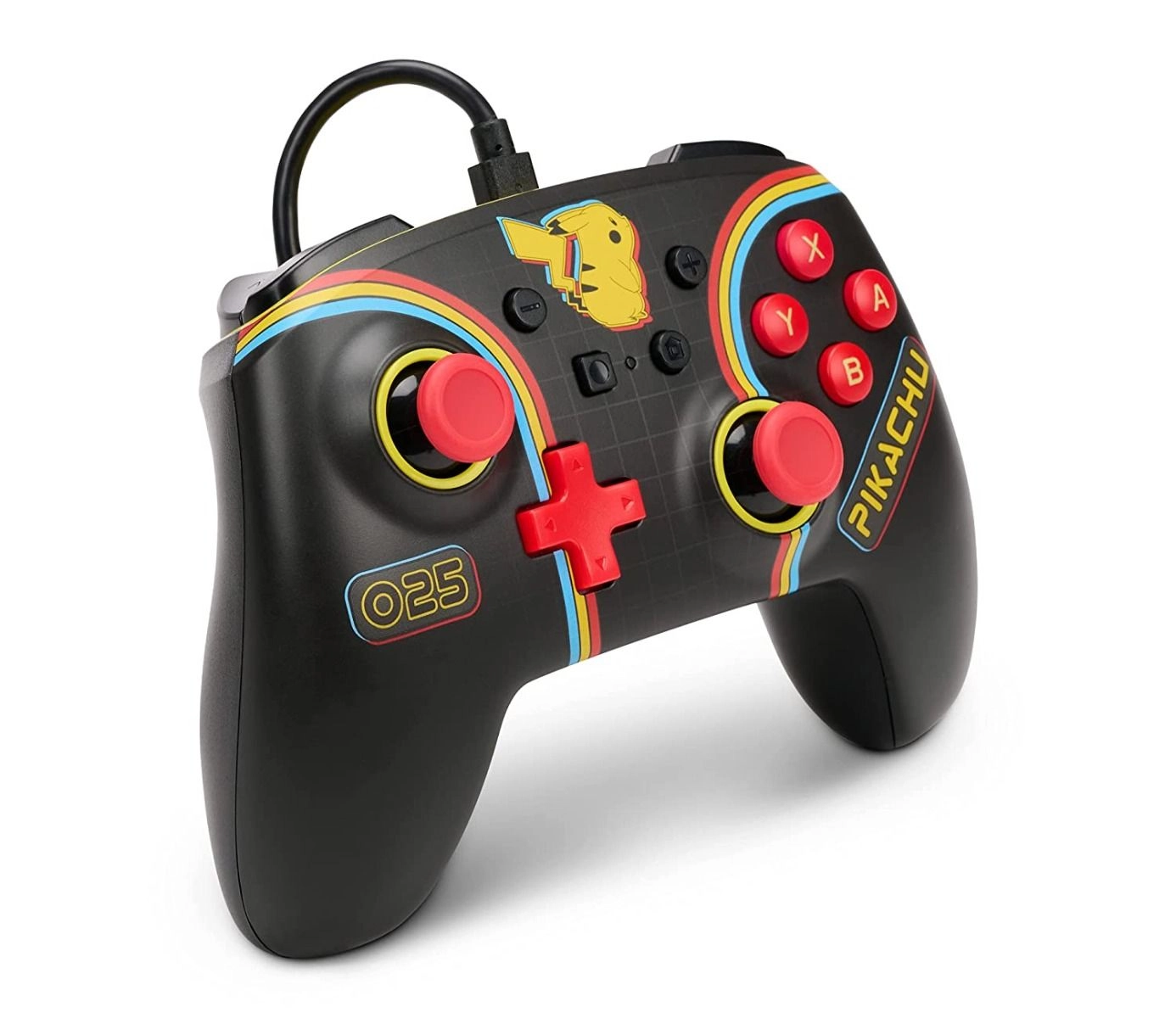 Switch Enhanced Wired Controller - Pikachu Arcade