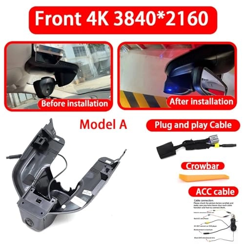 Dash Cam for Maserati Ghibli M157 - 4K 2160P